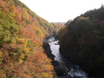 高津戸峡 群馬県大間々町 渓谷 紅葉 観光名所 日本隅々の旅 全国観光名所巡り グルメ日記